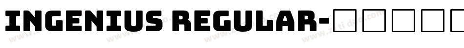 Ingenius Regular字体转换